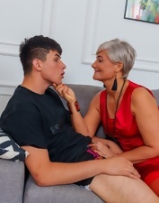 Short hair granny licked, dicked in old vs young pics
