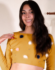 The hairy pussy of the older girl seems ready for a shag