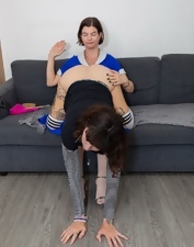 Hot lesbian action with a pairing of two mature hotties