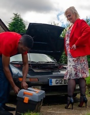 BBC is exactly what this blonde granny ordered today