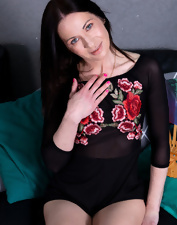 Hairy starlet with small tits spreads wide open on cam