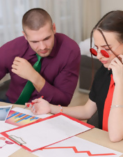 Hot Office Babe Spread Pussy Pics