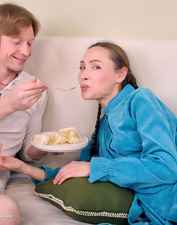 Brunette Nude Blowjob, Cowgirl And Doggy Pics