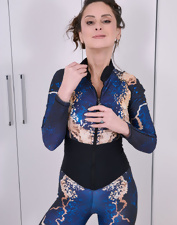 Mature Nude Pics: Natural Tits Spread Pose