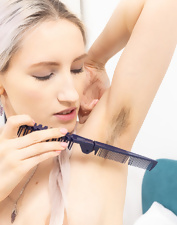 Naked Solo Tease Bush And Hairy Armpits